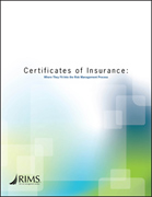 Certificates of Insurance: Where They Fit Into the Risk Management Process